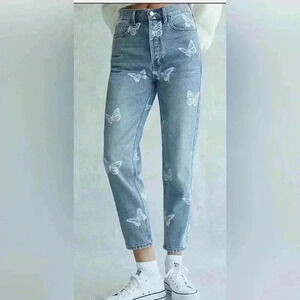 PacSun Eco Butterfly Ultra High Rise Slim Fit Jeans Size 28